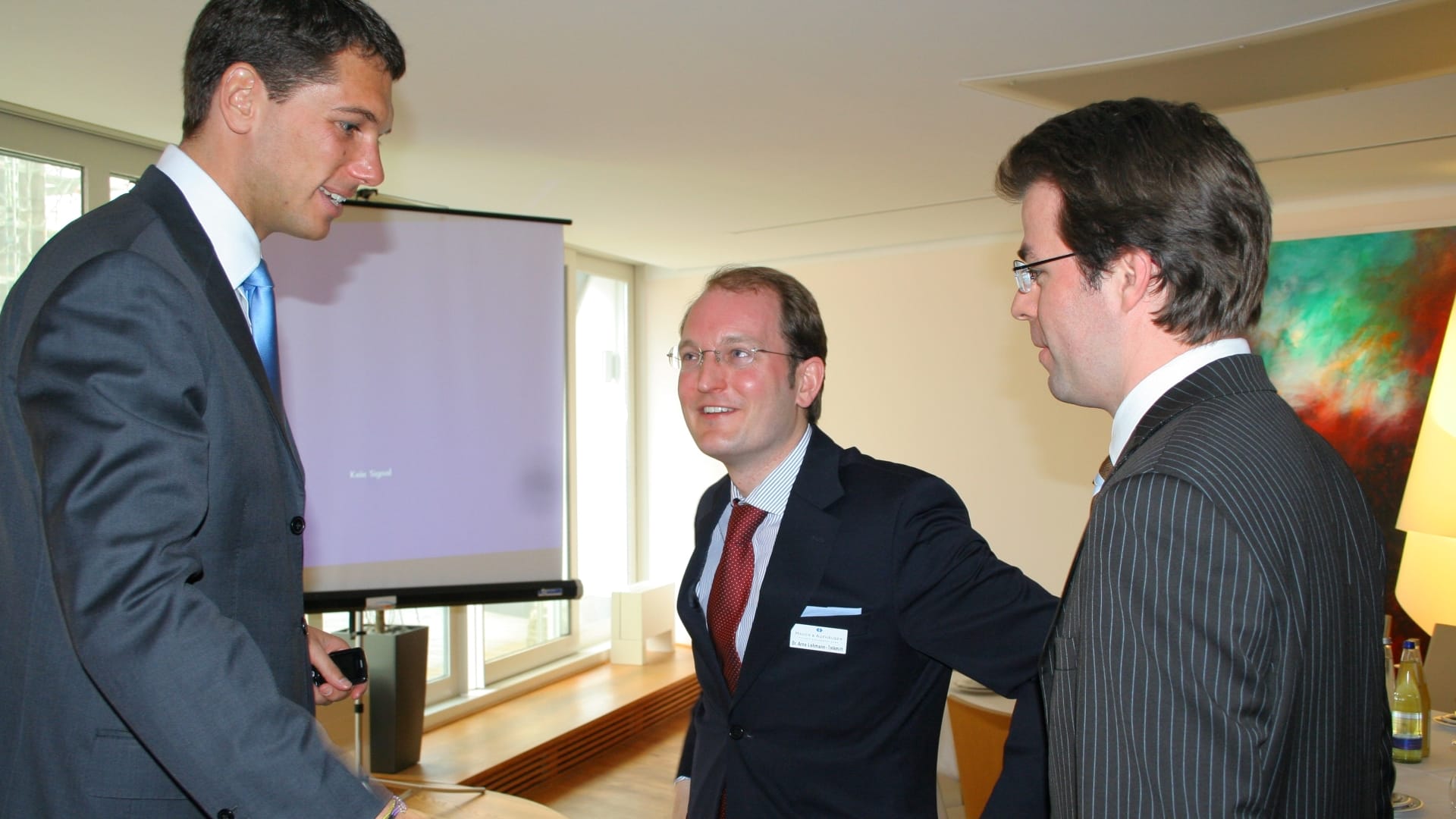 16. Quartalszirkel Hauck &amp; Aufhaeuser Stefan Klemm begruesst Mitglieder